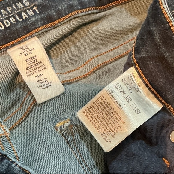 H&M Shaping skinny jeans medium wash Woman’s size 14 - Picture 11 of 11